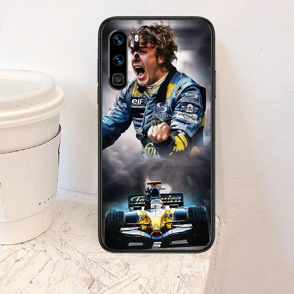 

Fernando Alonso 14 Renault F1 Racing Phone Case For Huawei P Mate Smart 10 20 30 40 Lite Z 2019 Pro black Hoesjes Tpu Bumper