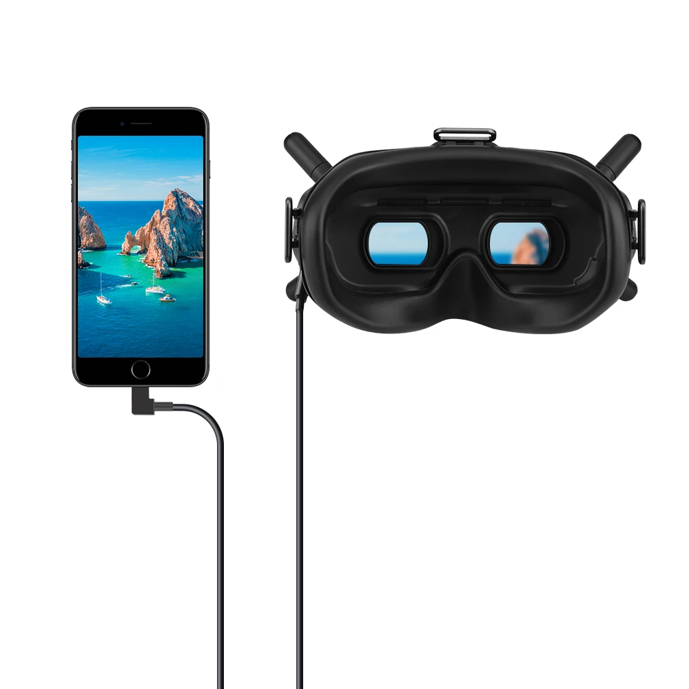 Кабель для передачи данных DJI FPV Combo Goggles V2 IOS/Type C/Micro USB адаптер Ipad Air/MINI Tablet IPhone Drone