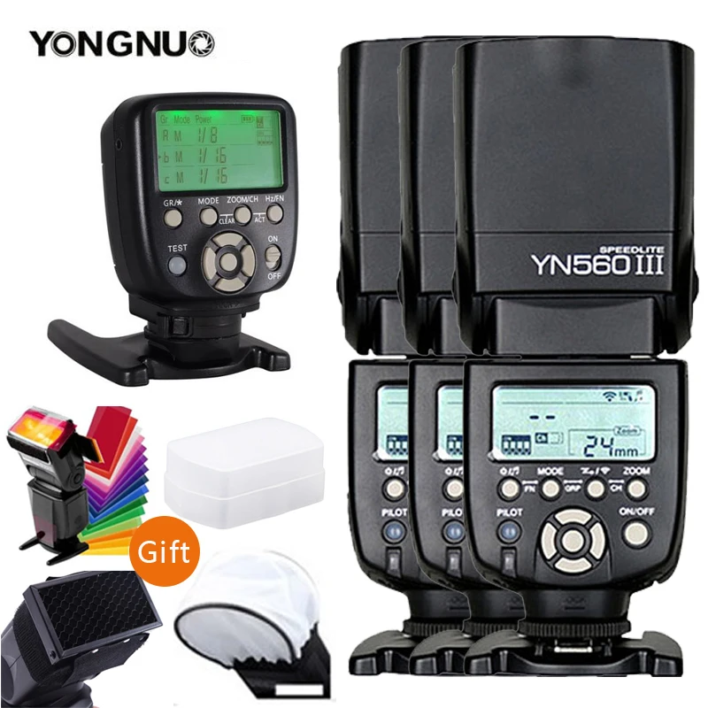 Беспроводная вспышка YONGNUO YN560III YN560 III триггер для Canon Nikon Olympus Pentax Fuji с функцией