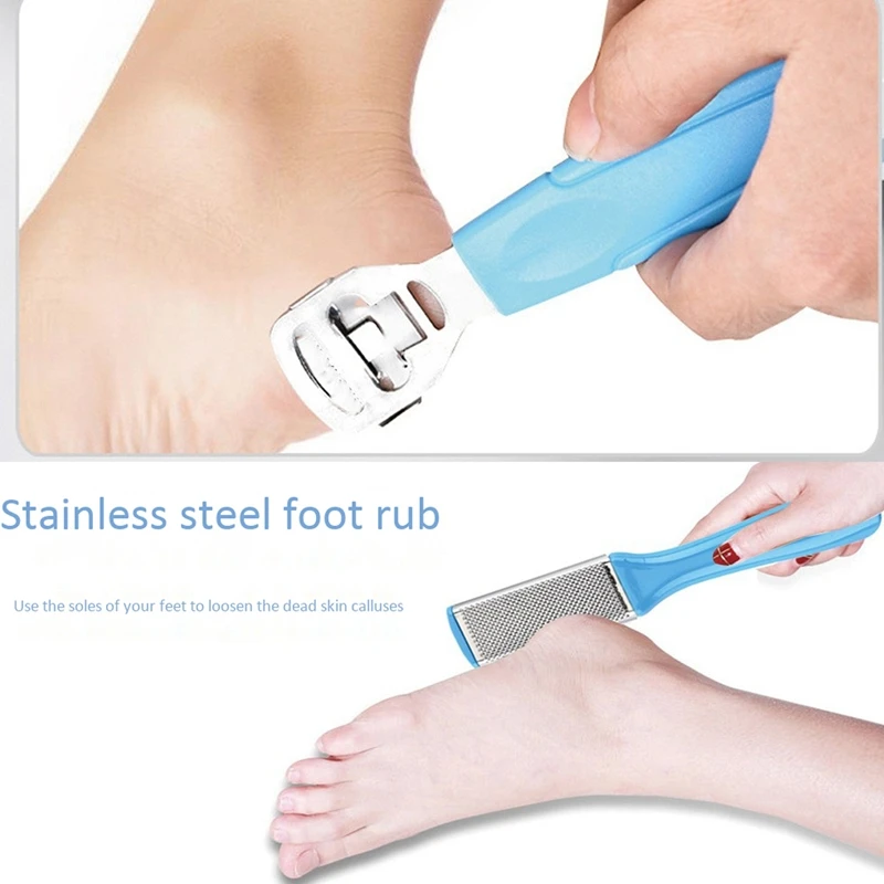 

9Pcs/Set Manicure Foot Care File Set Dead Hard Skin Callus Remover Scraper Pedicure Rasp Tools Feet Care Tool Kit