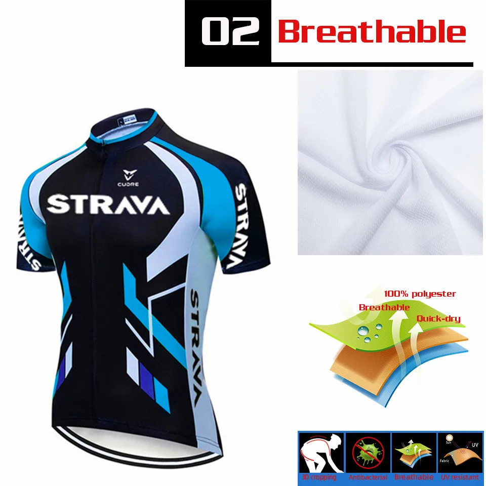Новинка 2021 профессиональная велосипедная команда STRAVA с коротким рукавом Мужская