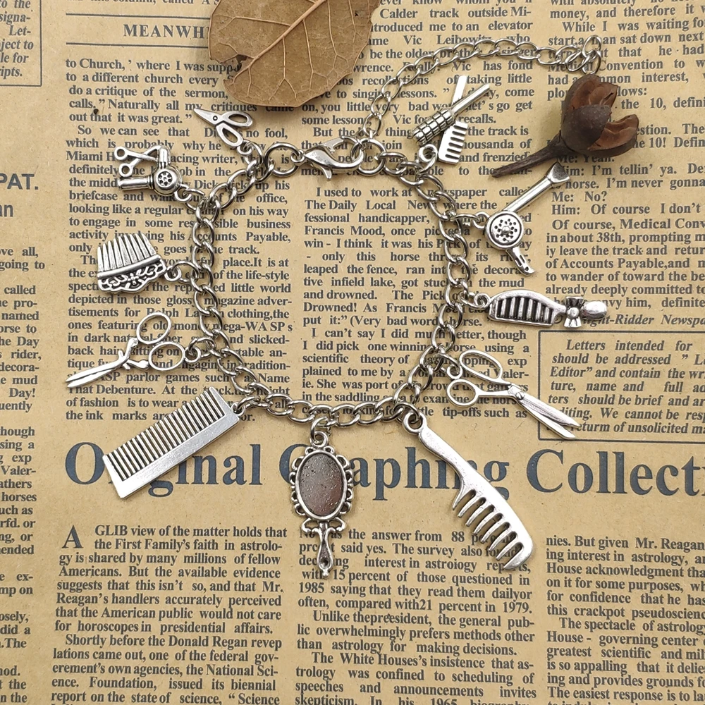 В стиле ретро с серебряным покрытием ручной Парикмахерская изделия серии фен