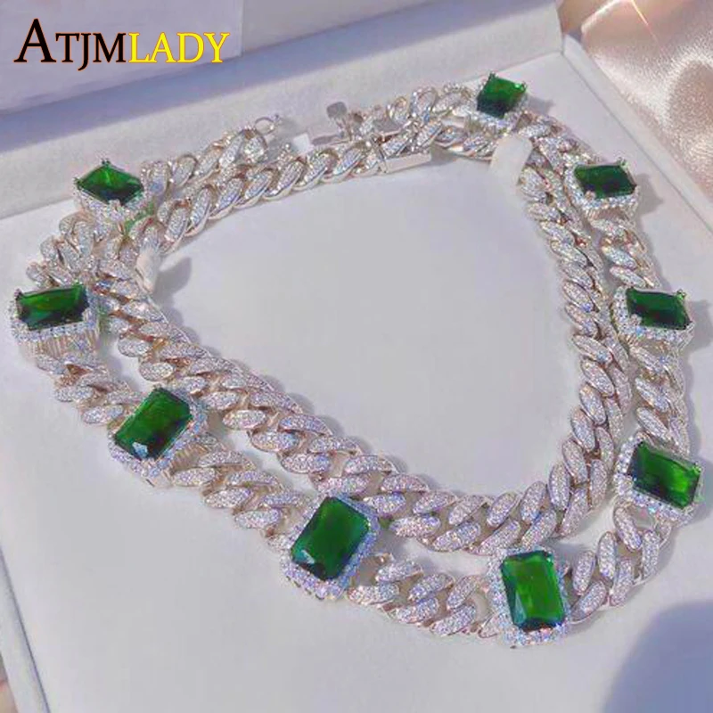 Женское Ожерелье чокер из кубинской цепи Майами 12 мм|Колье| |