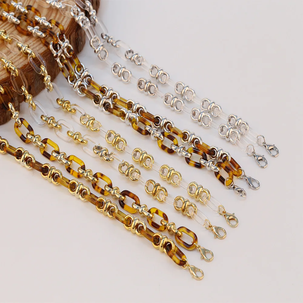 

Acrylic Glasses Chain Extension Chain Dual-use Anti-lost Hanging Neck Rope Mask Chain Fashion Solid Color Glasses Accessories