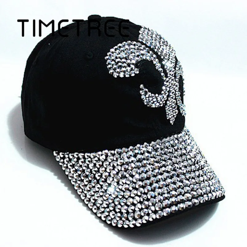 Бейсболка TIME TREE с бриллиантами Регулируемая Кепка в стиле хип-хоп уличная |