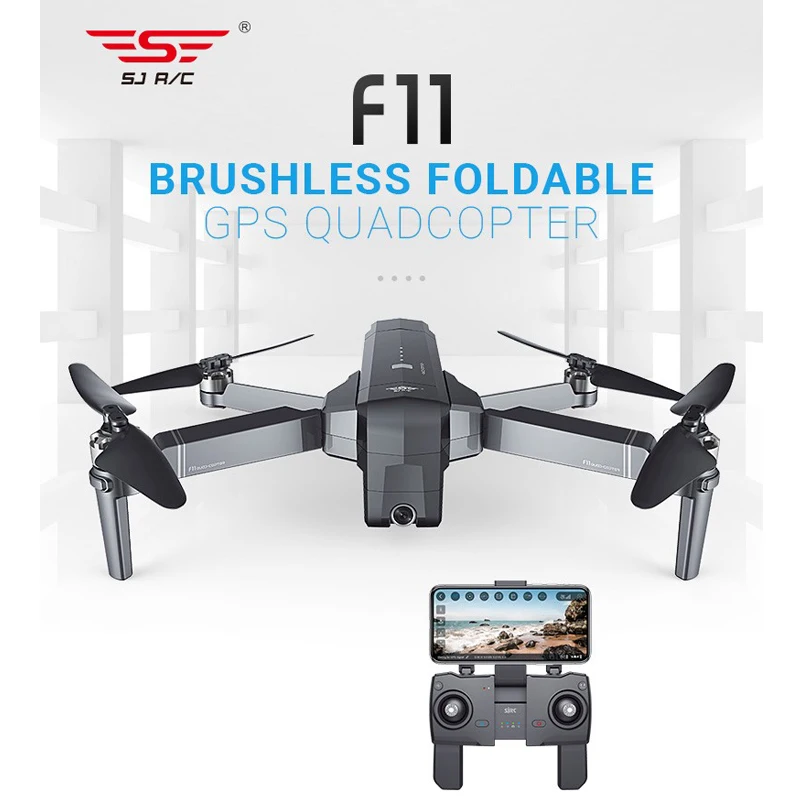 SJRC F11 GPS с WI FI FPV 5G 1080P Камера 25 минут времени полета бесщеточным двигателем селфи