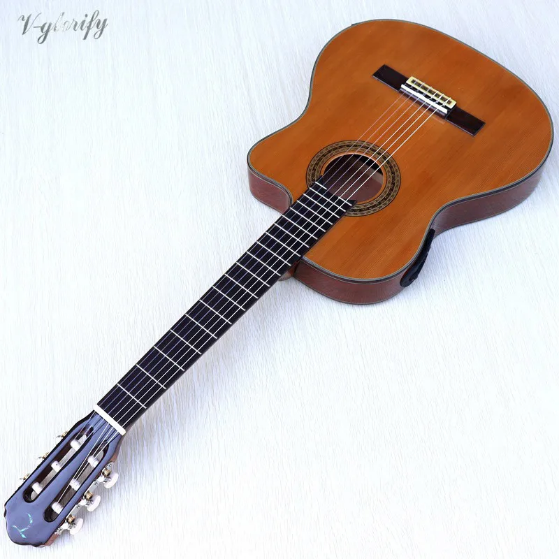 model1 guitar withEQ Высококачественная классическая гитара из цельного дерева - Цвет: model1 guitar withEQ