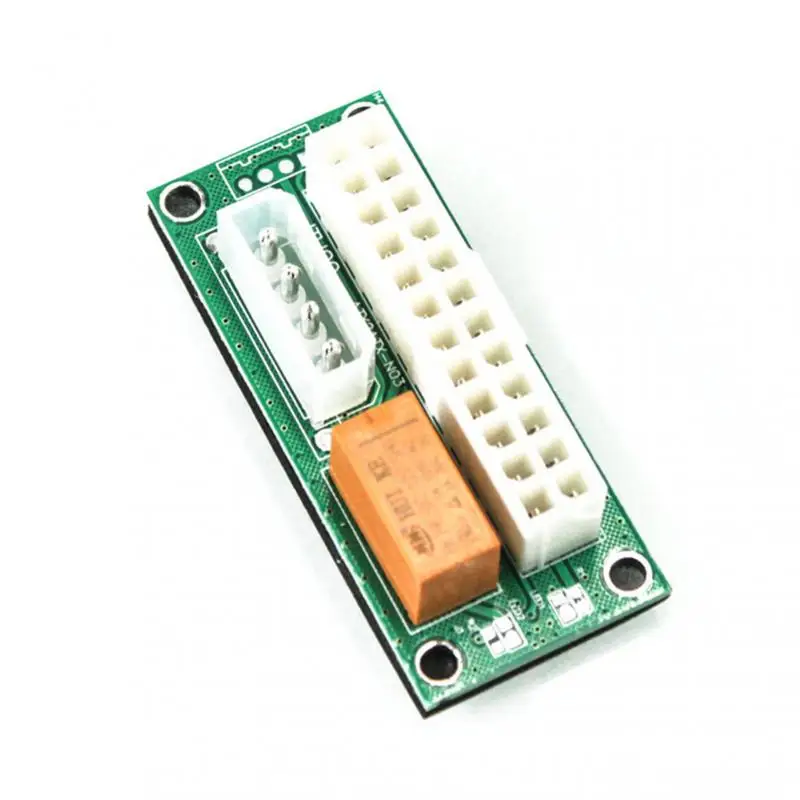 

Dual PSU Adapter ATX 24Pin To 4Pin SATA Power Sync Starter Card Extension Cable ADD2PSU Riser For Video Card