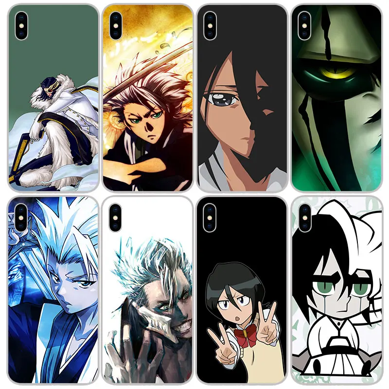 Матовый Силиконовый чехол для iPhone 11 Pro XS Max XR Bleach аниме ТПУ s X 6 6s 7 8 plus задняя крышка|