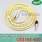 8-жильный кабель для наушников Sennheiser HD700 LN006503, 3,5 мм, 2,5 мм, 4,4 мм, XLR, с позолотой и серебром 99.99% пробы