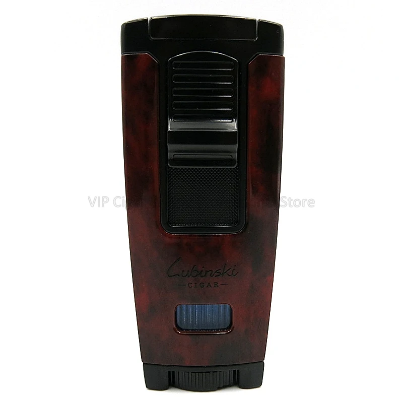Металлический 1 фонарь LUBINSKI Jet Blue Flame, зажигалка для сигар, ветрозащитная Зажигалка для сигарет, портативная Зажигалка для COHIBA, инструмент для курения