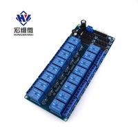 5v 12v 16 channel relay module expansion board with optical coupler control wifi relay output 16 way relay module for arduino