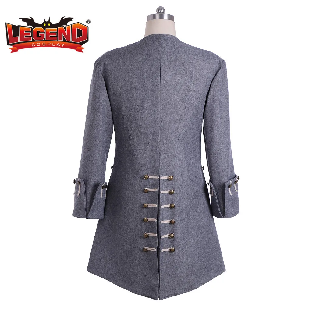 Косплей легенда капитан Джек пират косплей костюм куртка средневековый мужской