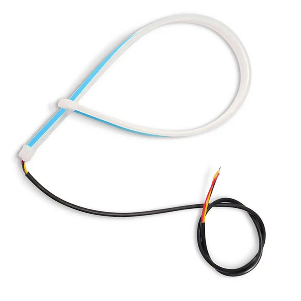 2pcs Car DRL Flexible LED Strip Turn Signal Light Fog Driving Lamp Daytime Running Lights Waterproof Auto Headlight Assembly | Автомобили