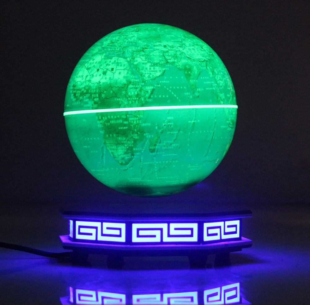 Офис украшения дома магнитной левитации 6 дюймов земля поворачивается плавающий