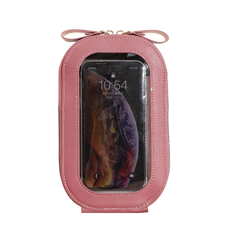 

2021 new wholesale large-capacity shoulder small bag multi-function fashion touch screen messenger mobile phone bag women