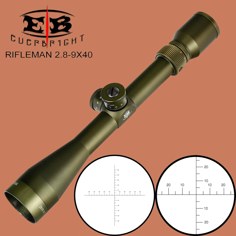 EB RIFLEMAN 2 8 9X40 FFP охотничий прицел первое фокусное плоское стекло травление сетка