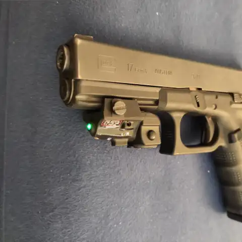 Тактическое оружие для самообороны Glock 17 19, зеленый лазер, точечный прицел, перезаряжаемый аккумулятор, зеленый лазер для загрузочного пист...