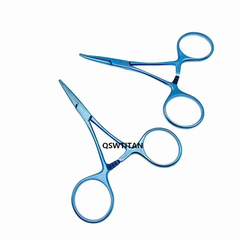 2 шт. Титан Halsted гемостатические москитные щипцы прямой изогнутый