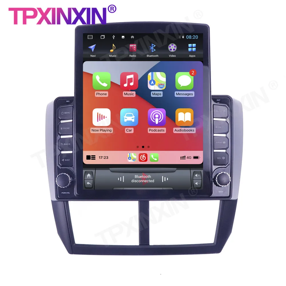 저렴한 Subaru Forester 2008-2013 테슬라 스타일 안드로이드 10 GPS 자동차 멀티미디어 플레이어 Headunit 오디오 라디오 네비게이션 무선 Carplay