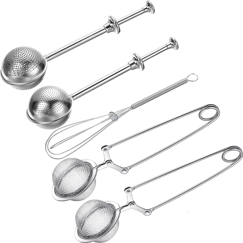 

Shaker Duster Sets,Handle Shaker Duster Ball Tea Strainer with Handle Mini Whisk for Meringue Powder Sugar Flour Spices