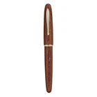 Ручка перьевая Hongdian из 660 натурального красного дерева, с золотистым наконечником и Юпитером, EFF 0,40,6 мм