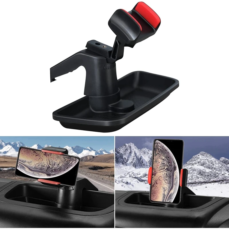 dash multi mount phone kit for 2011 2018 jeep wrangler jk with storage box for cell phones mini tablets accessories free global shipping
