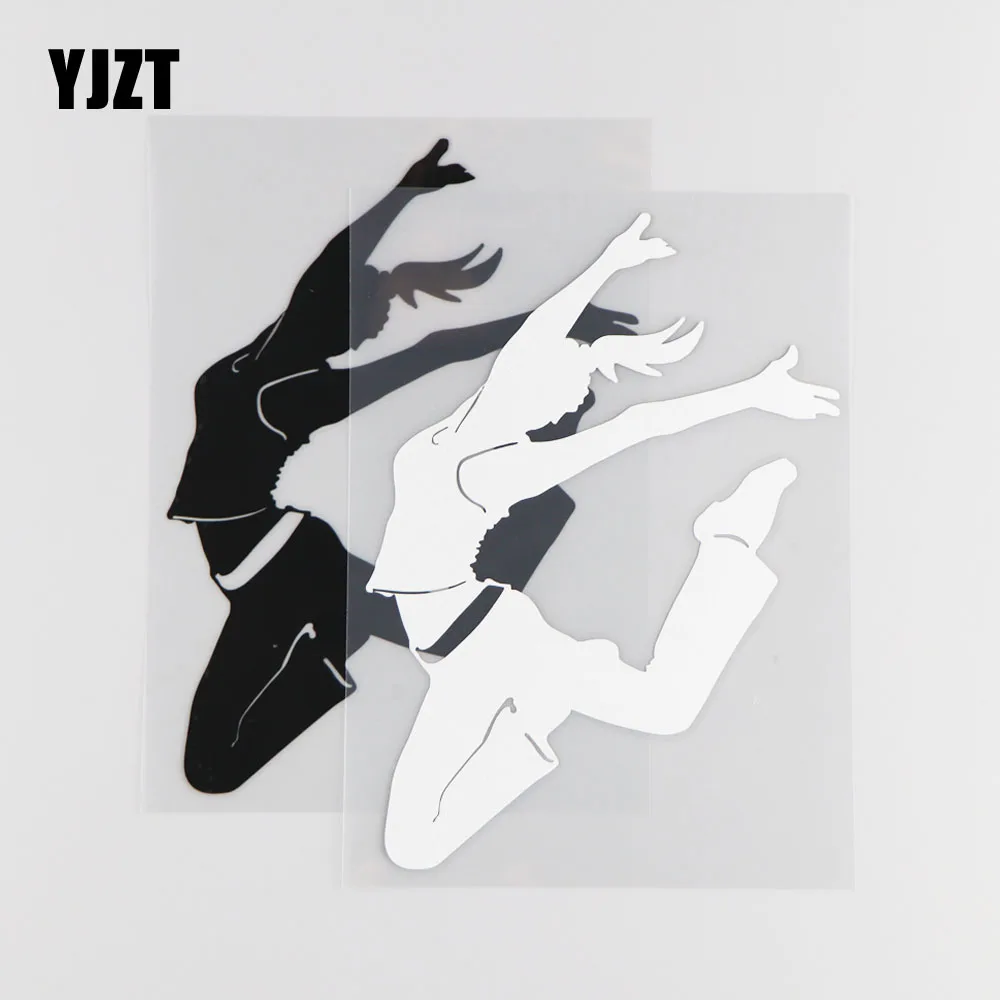 

YJZT 12,2 см * 17,4 см танцевальный узор Автомобильная Наклейка Виниловая наклейка креативное украшение 1A-0223
