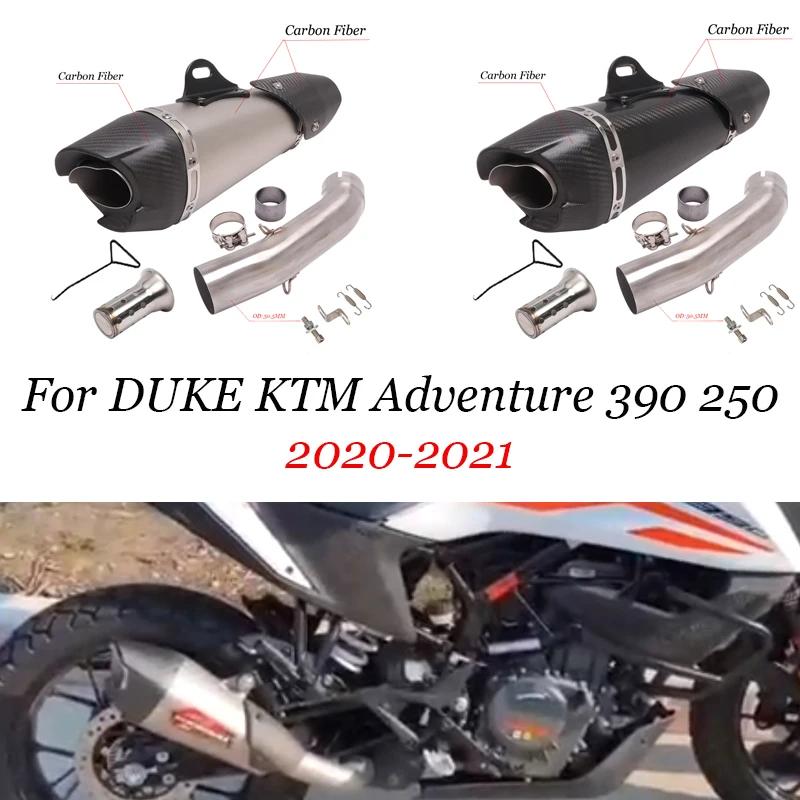 

Yoshimura AT2 Exhaust Muffler Escape moto Middle Link Pipe For KTM ADV 390 adventure 390adv 250duke 390duke RC390 2020 2021