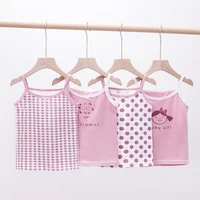 summer tank tops for girls cartoon underwear young teens in lingerie cotton sport top children undershirts 4pcslot