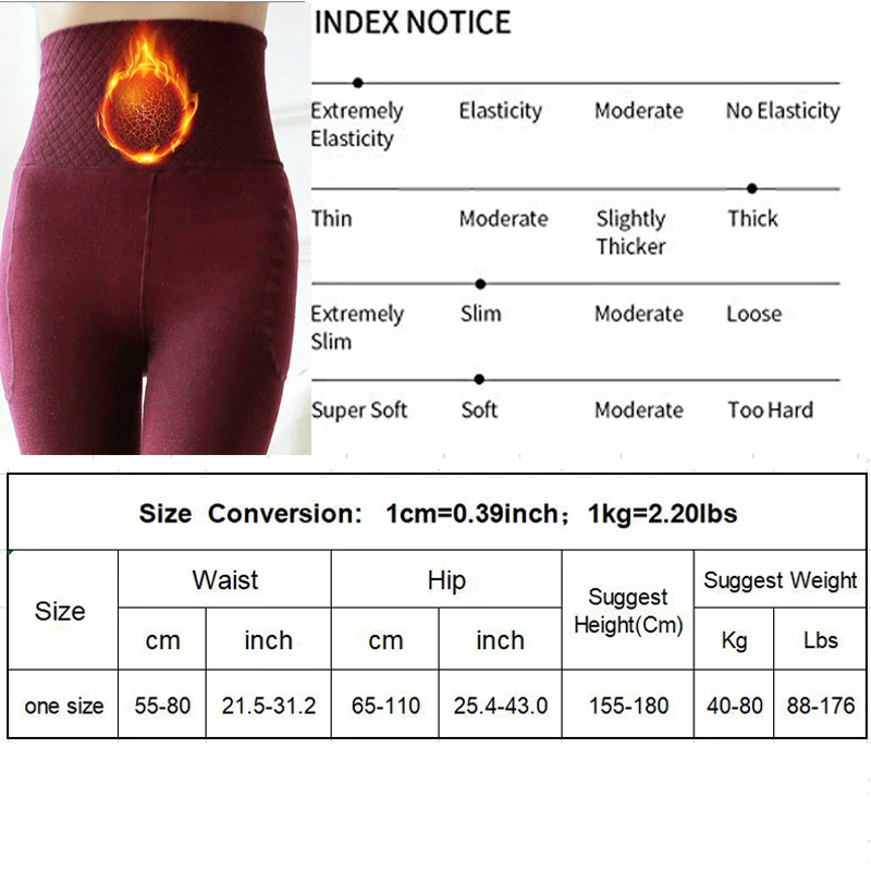 

Winter Leggings Women's Warm Leggings High Waist Thick Velvet Legging Black Anti Cellulite Cotton Legins Women