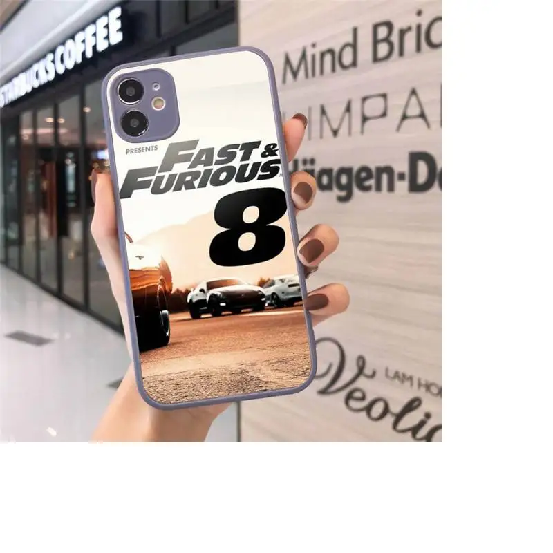 

Fast and Furious 8 Movie Poster Phone Case Matte Transparent for iPhone 7 8 11 12 s mini pro X XS XR MAX Plus cover funda