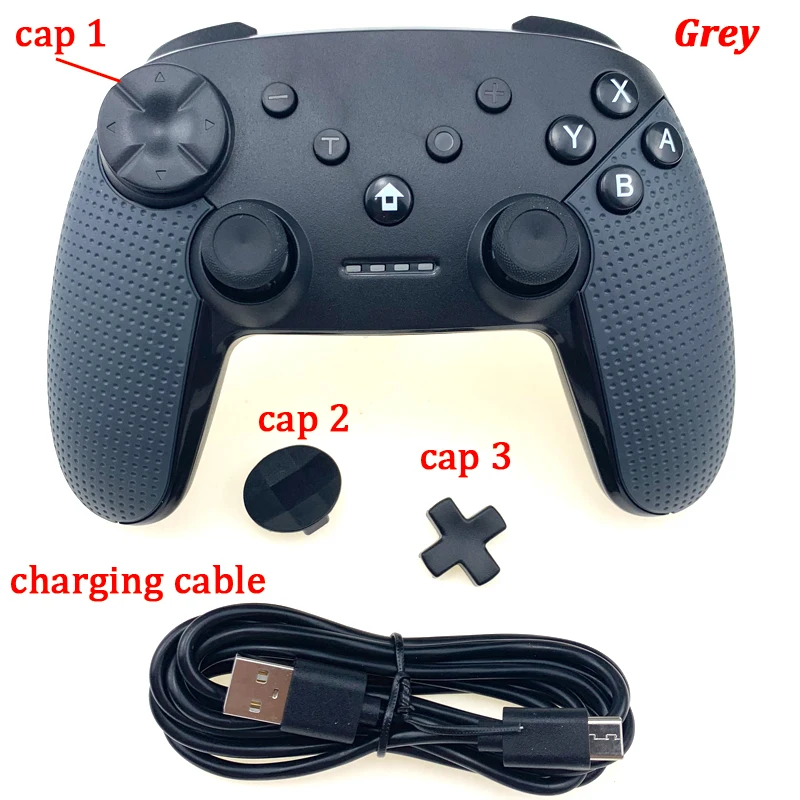 Grey Беспроводной игровой контроллер, джойстик для Nintendo Switch Console, Bluetooth Gamepad Pro Joypad для Android/PC, аксессуары, контроллер - Цвет: Grey