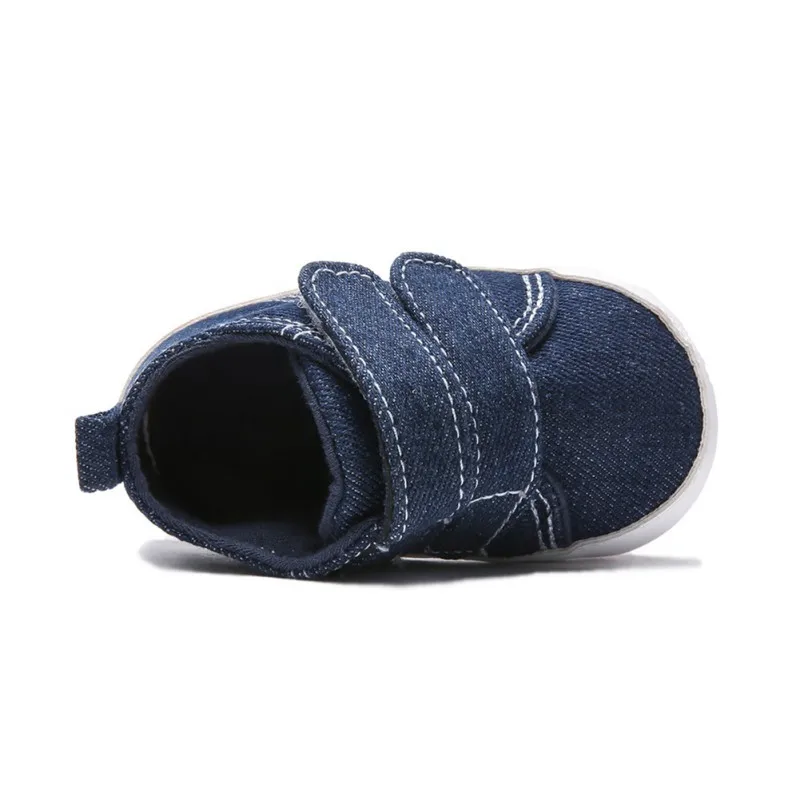 

Canvas Baby Shoes Casual Toddler Denim Baby Boy Soft Sole Crib Shoes 0-18 Months Infant Boy First Walkers