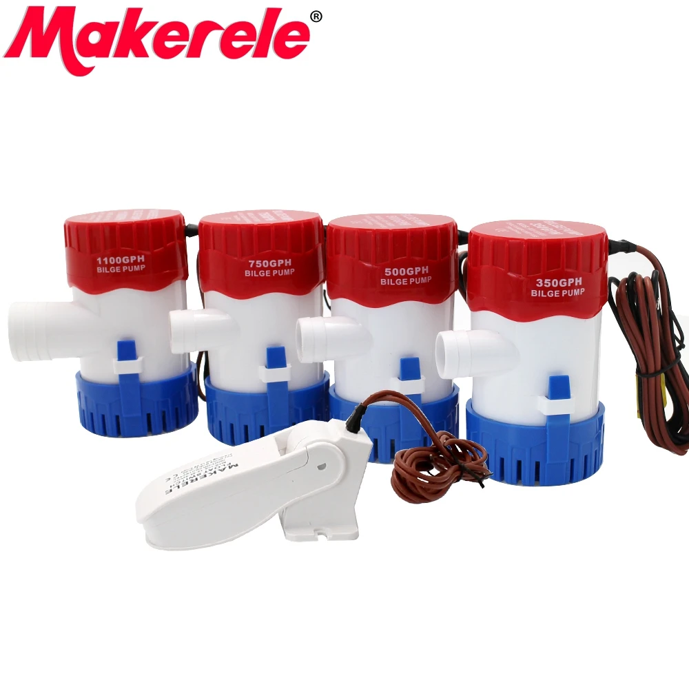 Bilge Pump 12/24VDC 1100GPH 750GPH 500GPH 350GPH | Строительство и ремонт