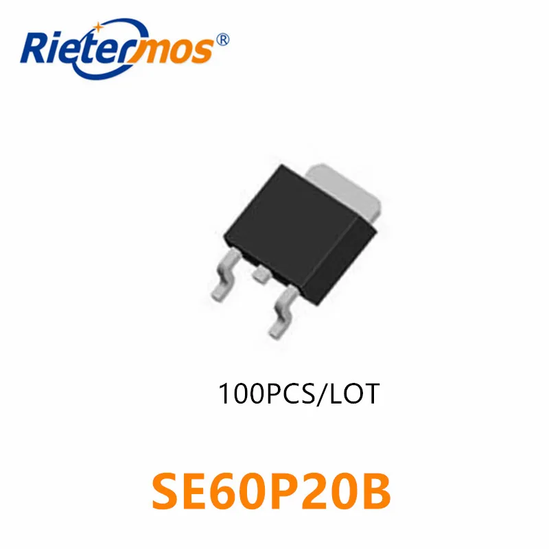 

100PCS SE60P20B SE60P20 P-Channel 60V 50A TO252