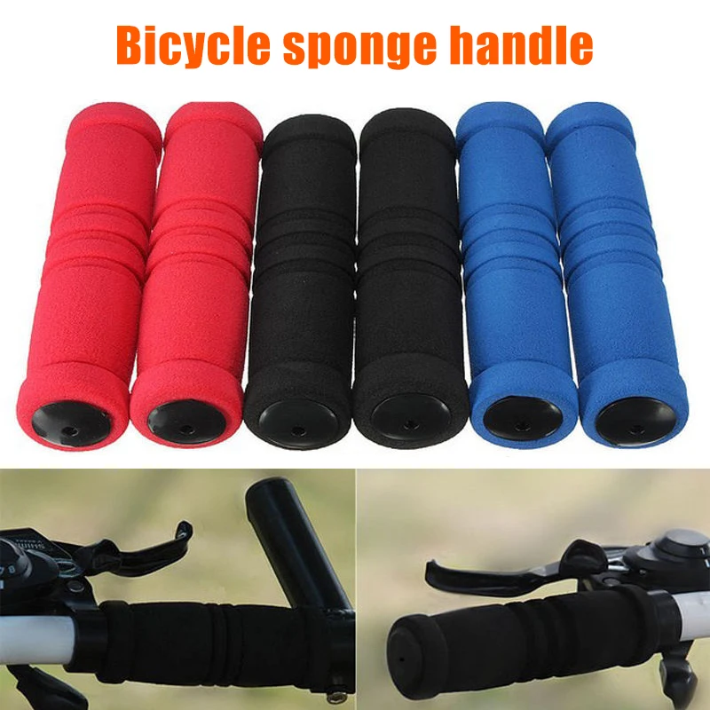 

1 Pair Bike Sponge Handlebar Grip Bicycle Non-slip Foam Sponge Handlebar Grip Cover Fit Many Standard Bike Accessories