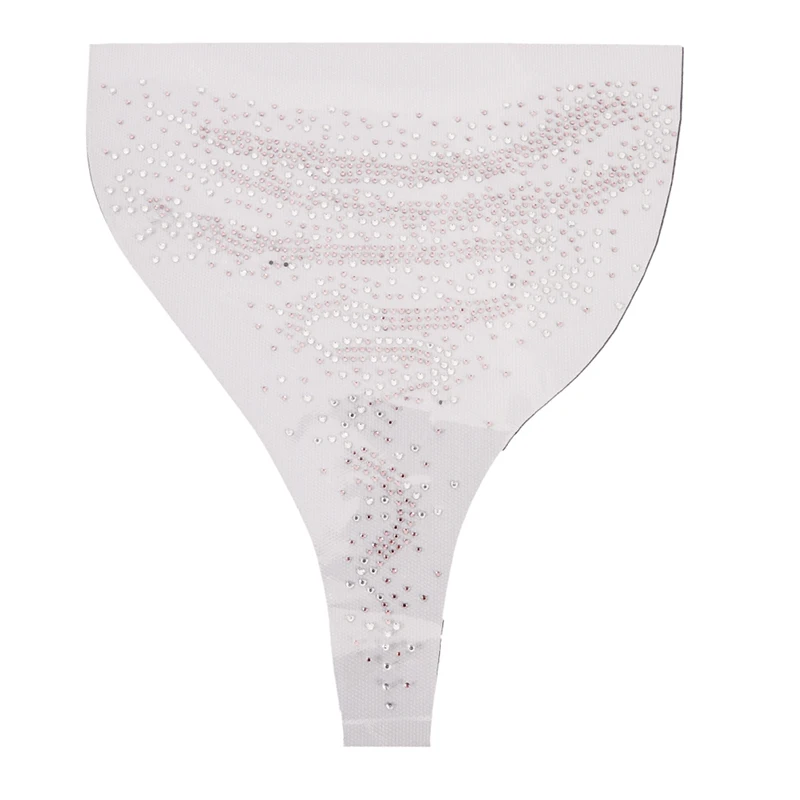 С украшением в виде кристаллов дизайном выреза Утюг на аппликация патчи передачи