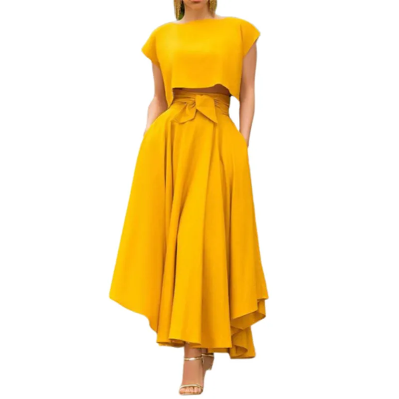 Юбка-качели Eleghant Женская Плиссированная однотонная длинная юбка с завышенной