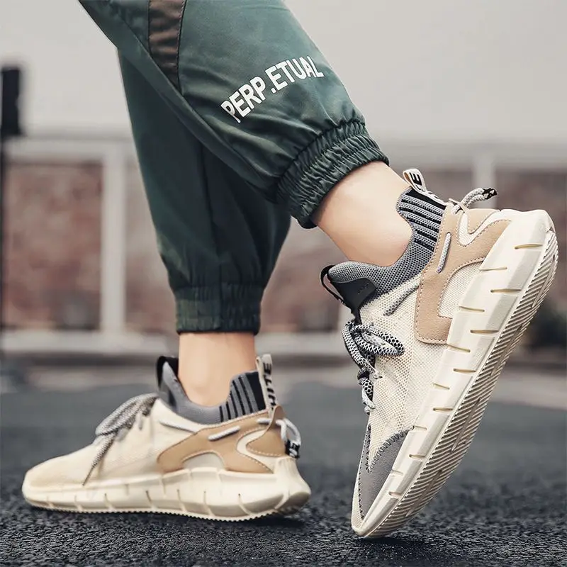 Кроссовки мужские дышащие удобная спортивная обувь для бега сетчатые легкие