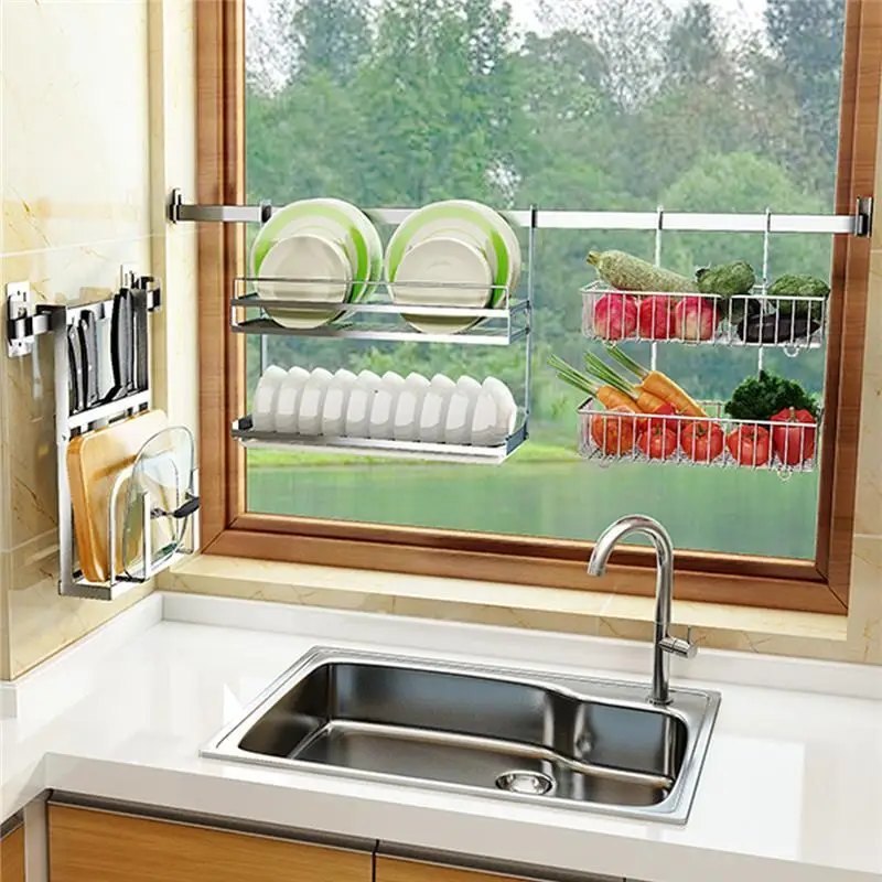 

Malzemeleri Organizadores De Rangement Cuisine Organisateur Afdruiprek Stainless Steel Organizador Cozinha Cocina Kitchen Rack