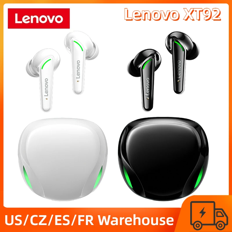 

Оригинальные беспроводные наушники Lenovo XT92, игровые наушники BT 5,1, игровая Спортивная гарнитура с низкой задержкой и микрофоном, 3D стерео бас