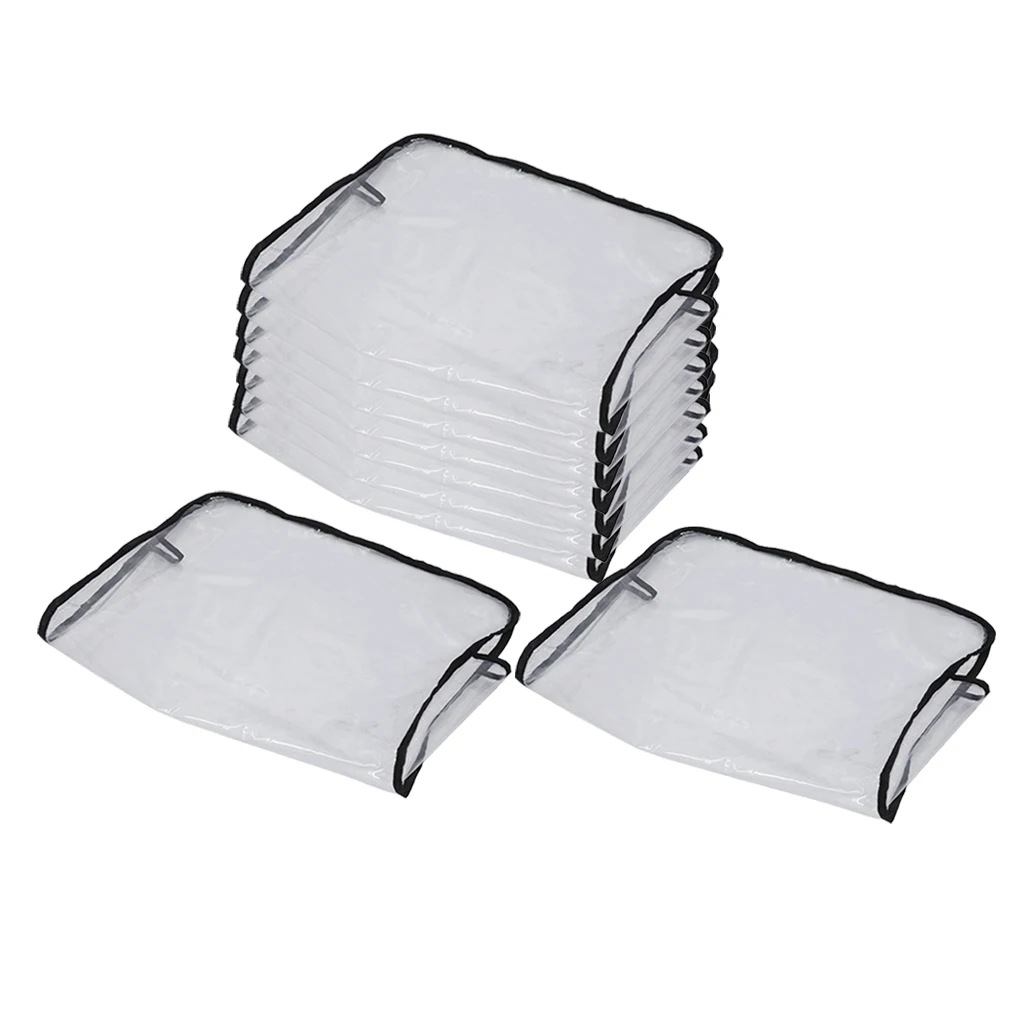 

9pcs Hairdressing Chair Back Covers Salon Spa Professional Plastic PVC Cover