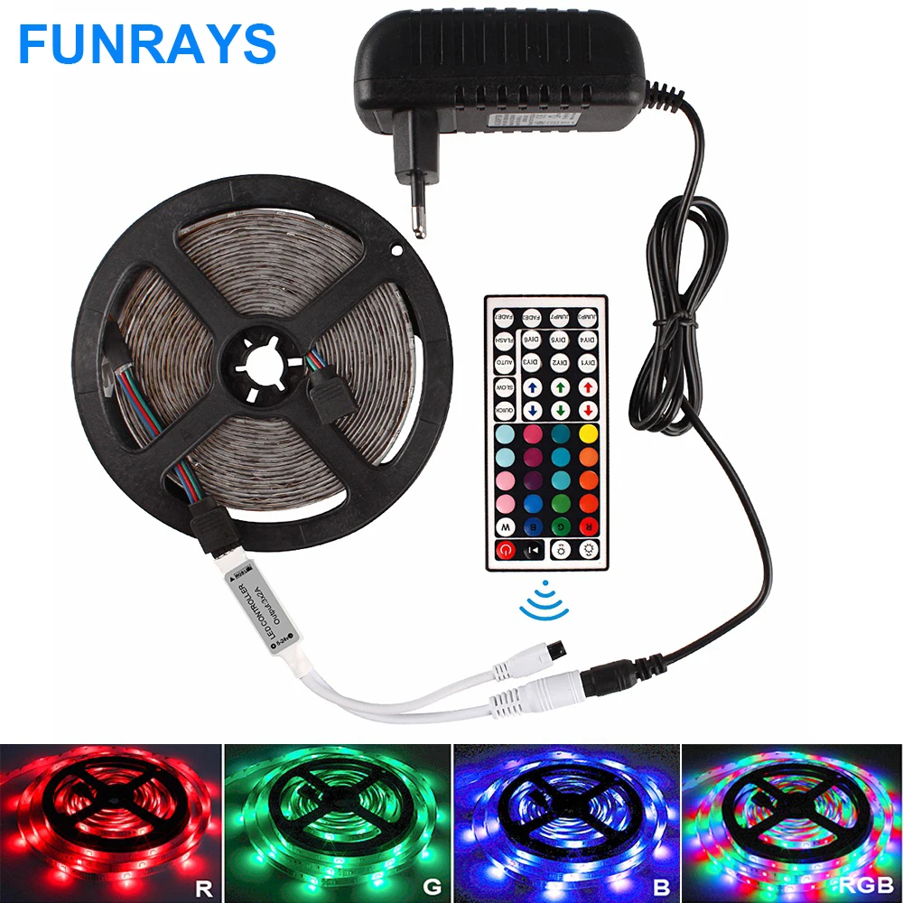 12 В 2835 5050 5 м 10 15 RGB Светодиодная лента водонепроницаемая гибкая Диодная Tiras Fita Led