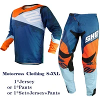 motocross jersey and pants men summer thin breathable sportswear bicycle enduro motocross costume suit