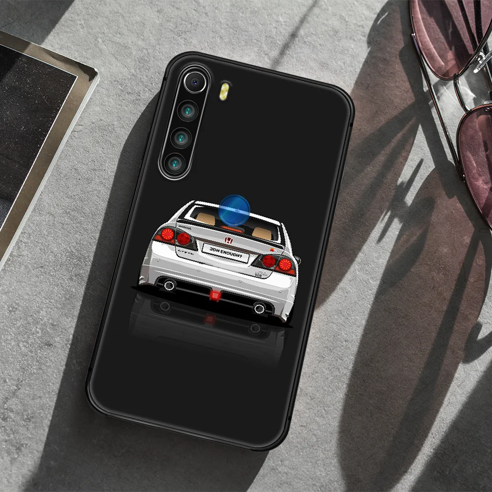 

Honda JDM Sport Car Cool Phone Case Cover Hull For XIAOMI Redmi 7 7a 8 8a 9 10X NOTE 6 7 7s 8 8t 9 9s Pro Max black Coque Luxury