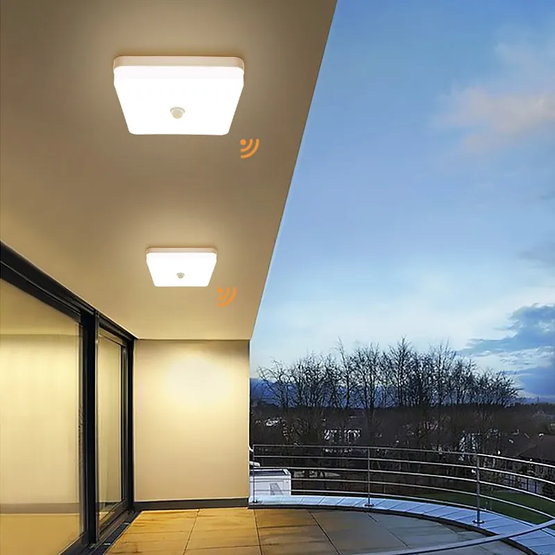 

PIR Sensor LED Panel Lamp 36W 24W 18W 13W 9W Ceiling SurfaceMounted Lighting 85-265V Kitchen Bedroom Foyer Corridor CeilingLight