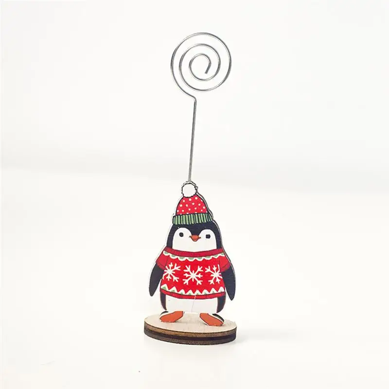 12 шт. декоративное место Памятка держатель для карт Рождественский элемент узор