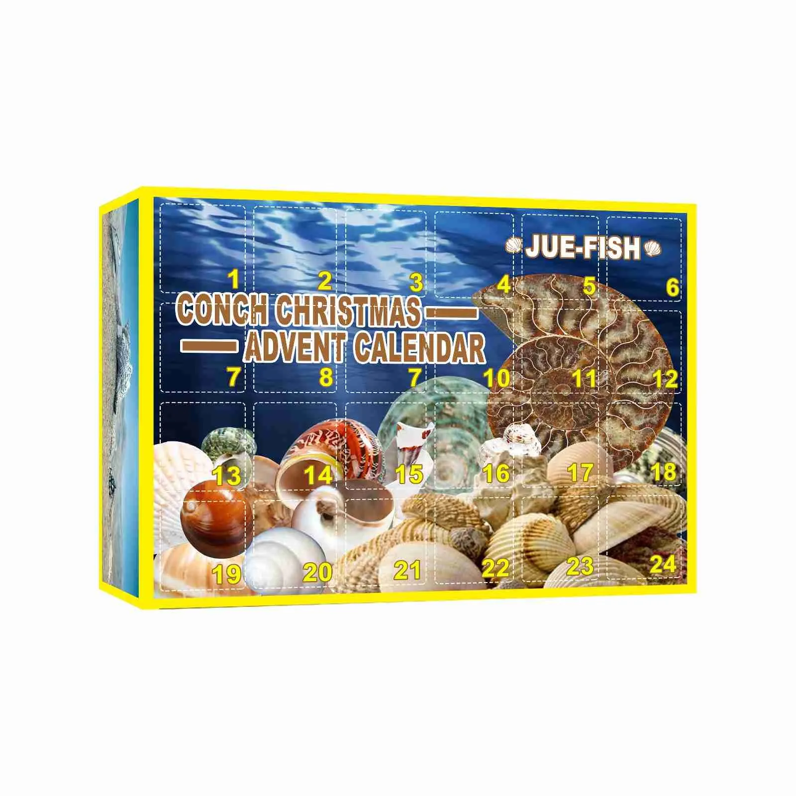 Рождественский раковинный обратный отсчет рождественская подвеска