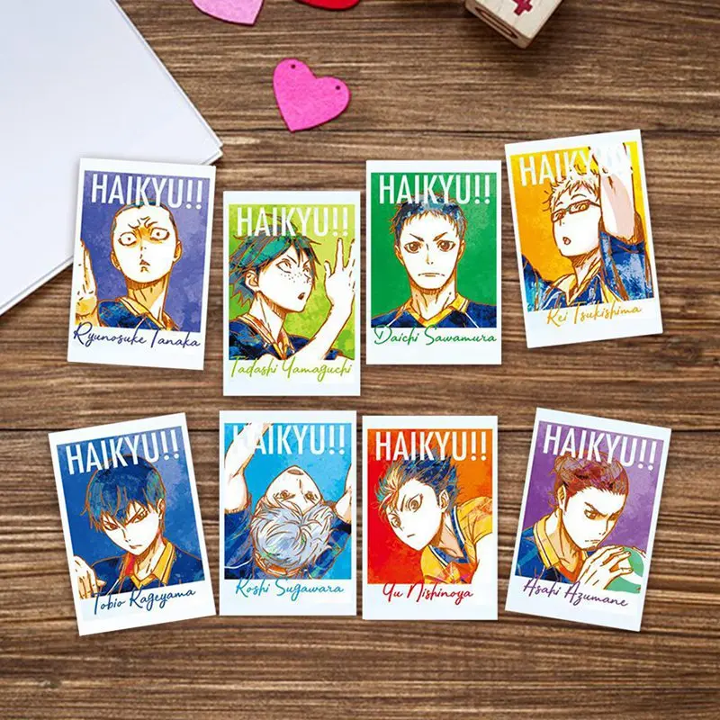 

17Pcs Anime Haikyuu!! Card Sticker, Mini Card Sticker Suitable For Bus Card ID Card Bank Card Card Decorating Stickers